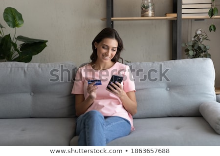 Stock photo: Indian Woman Sitting On Bank Safe