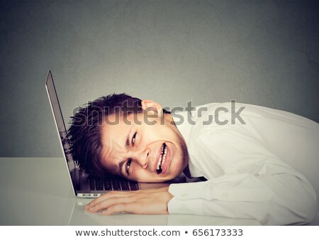 Stock photo: Man Account Hack Frustrated