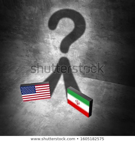 Foto stock: Iranian American Question