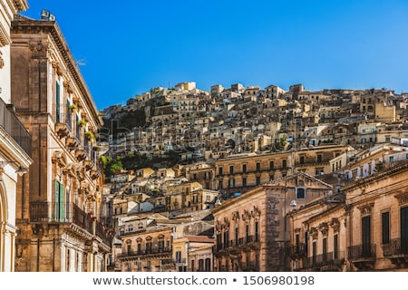 Foto stock: The Old Town Of Modica Sicily