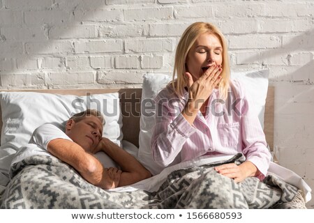 Foto stock: Couple Yawning