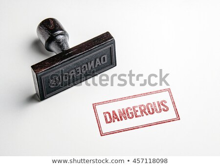 Сток-фото: Danger Rubber Stamp