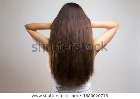 straight hair from the back view