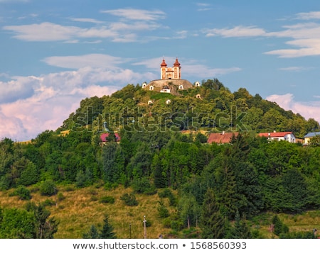 Pilgerkirche auf Golgatha Banska Stiavnica Slowakei Stock foto © Elenarts