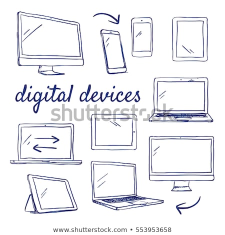 Сток-фото: Hand Drawn Devices Vector Set