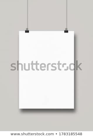 Empty Page On Wall Stok fotoğraf © Daboost