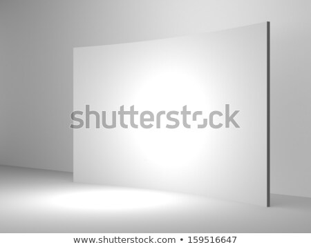 ストックフォト: White Blank Trade Show Booth In Modern Interior 3d Rendering