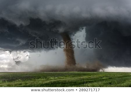 Stockfoto: Destructive Tornado Landscape Scene