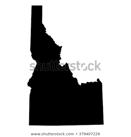 [[stock_photo]]: Vector Map Idaho Isolated Vector Illustration Black On White Background Eps Illustration