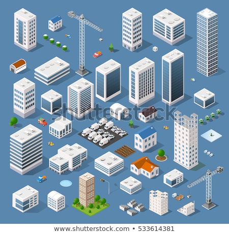 [[stock_photo]]: Vector Isometric City Building