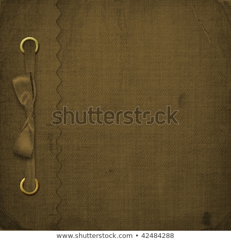 Foto stock: Grunge Cover For Album With Ribbons And Bow