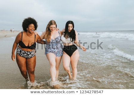 Stockfoto: Curvy Woman At The Beach