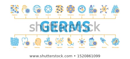 [[stock_photo]]: Bacteria Germs Minimal Infographic Banner Vector