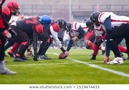 Foto stock: American Football During Training