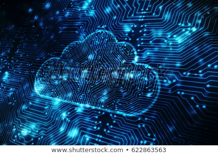 Foto stock: Cloud Computing Connection On Mobile Phone