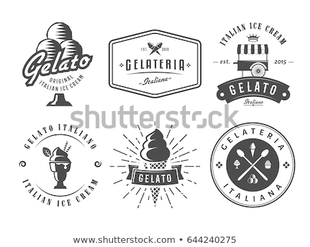 [[stock_photo]]: Set Of Ice Cream Labels And Icons