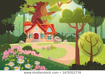 Foto stock: Forest House