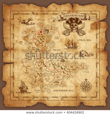 pirate map grunge illustration Royalty Free Images & Vectors em