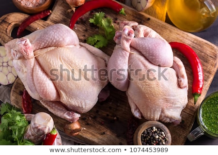 Foto stock: Two Whole Raw Chicken