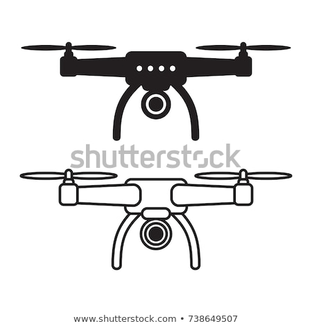 Stock photo: Quadrocopter Copter Drone In Action