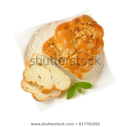 Сток-фото: Slices Of Sweet Braided Bread