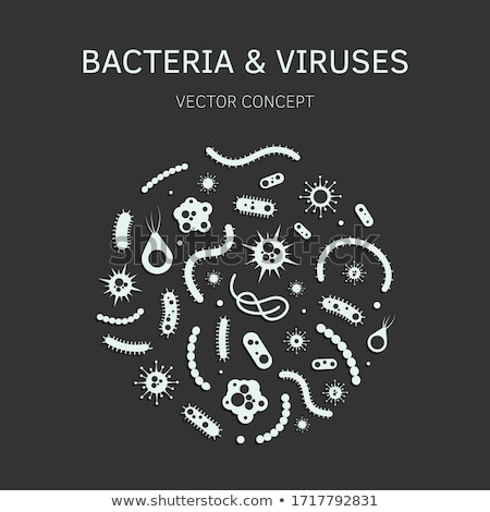 Stock photo: Bacterium Flat Vector Icon