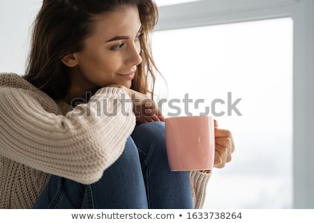 Foto stock: Dreamy Young Woman