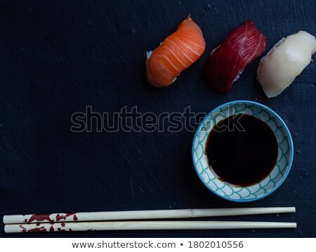 Stok fotoğraf: Few Pieces Of Philadelphia Sushi Rolls