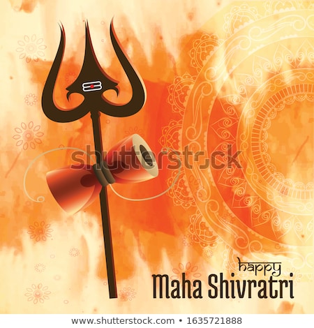 [[stock_photo]]: Trishul Illustration For Shivratri Festival