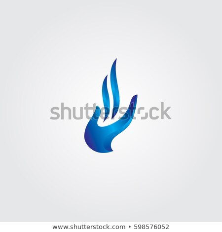 Zdjęcia stock: Natural Gas Logo Blue Flame Company Concept Vector Illustration Isolated On White Background