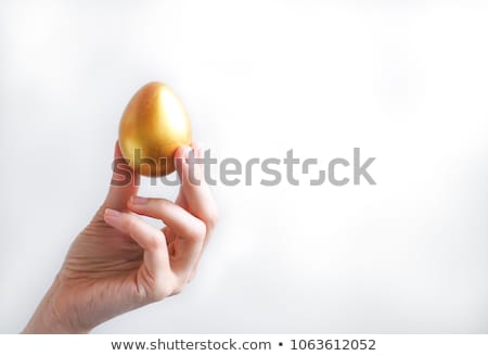 Stock photo: Easter Painted Chicken Golden Egg