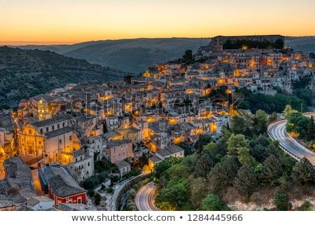 The Beautiful Old Part Of Ragusa In Sicily Zdjęcia stock © elxeneize