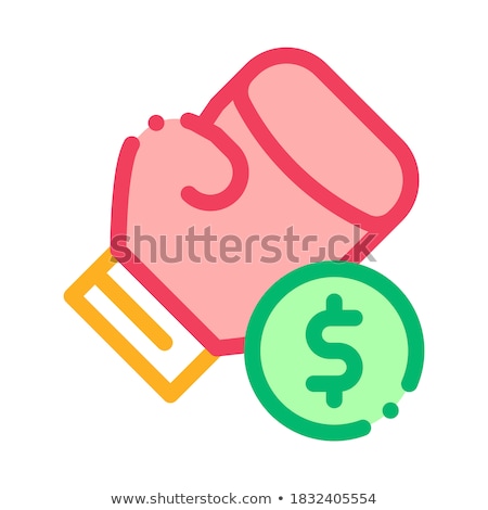 Stock foto: Boxing Hand Sign Betting And Gambling Icon Vector Illustration