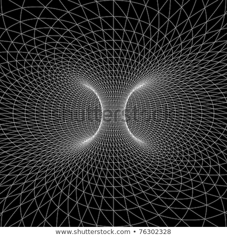 Stockfoto: Torus Donut Wireframe Symbol