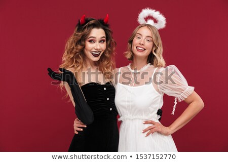 Stockfoto: Blond Red Demon