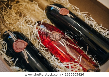 Stock photo: Isolated Old Red Wine