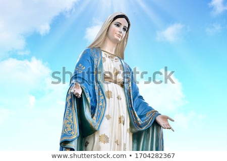 Stock fotó: Bright Virgin Mary Statue