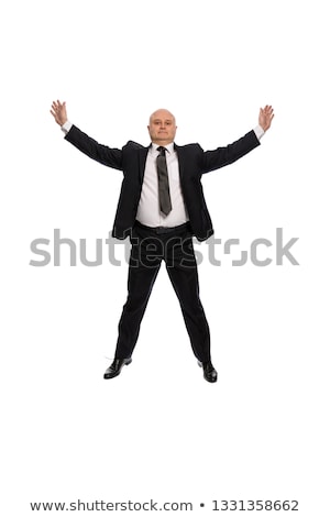 Stok fotoğraf: Funny Businessman Isolated On The White