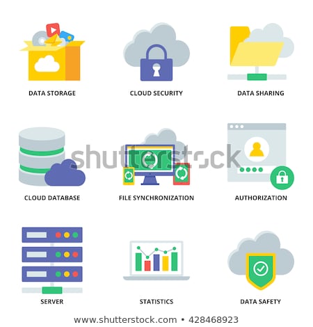 [[stock_photo]]: Safety Global Cloud Icon Flat Design