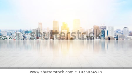 Foto stock: Office Building On A Background Of The Blue Sky