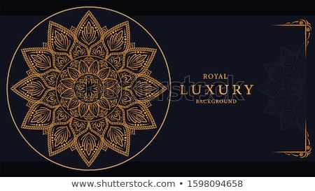 Stockfoto: Card Mandala Card Decoration Background