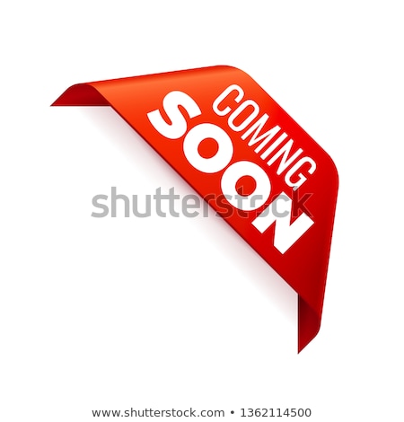 ストックフォト: Coming Soon Ribbon Sign Illustration Design Graphic