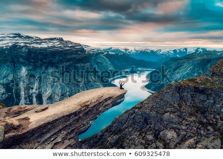 Zdjęcia stock: Ringedalsvatnet - Lake In Norway Near Trolltunga