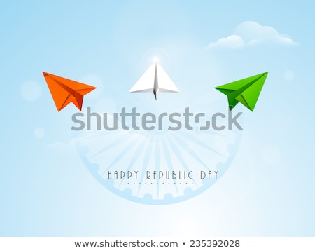 Foto stock: Stylish Indian Republic Day Creative Flag Banner