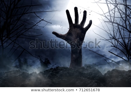 Stockfoto: Hand Buried Into Cloud