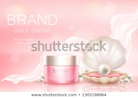 Stock foto: Pearl Day Face Cream Skin Moisturizer Luxury Skincare Cosmetic