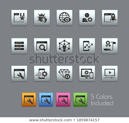 Seo And Digital Marketing Icons 2 Of 2 Clean Series Stock fotó © Palsur
