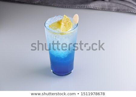 Stock photo: Tempting Green Blue Margarita