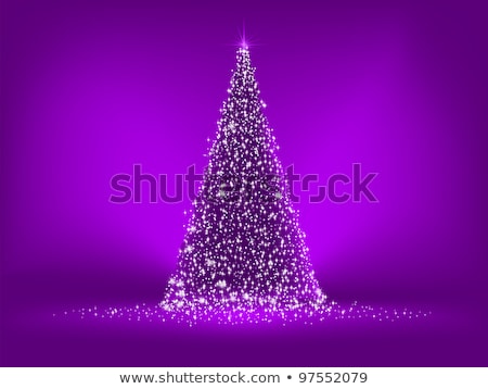 ストックフォト: Purple Christmas Background Illustration Eps 8