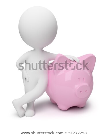 Stockfoto: 3d Small People - Savings